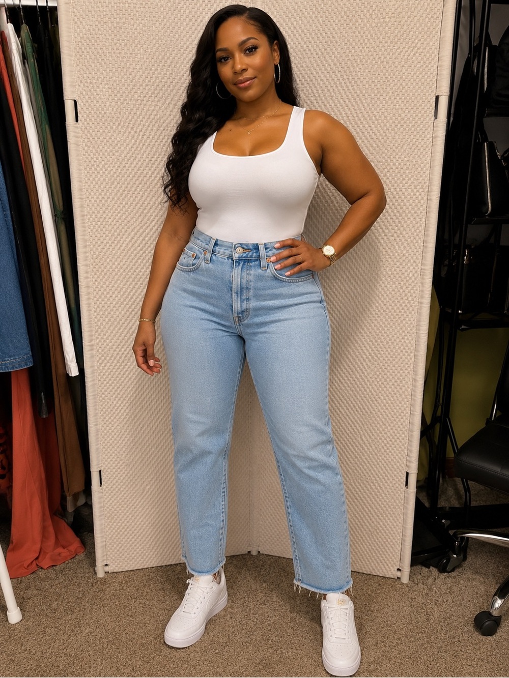 32. Levi's Wedgie Straight Leg Jeans